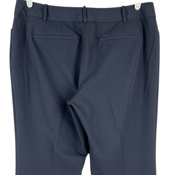 Worthington Women Stretch Navy Perfect Trouser Pants Size 12 Straight Mid Rise - Picture 4 of 10